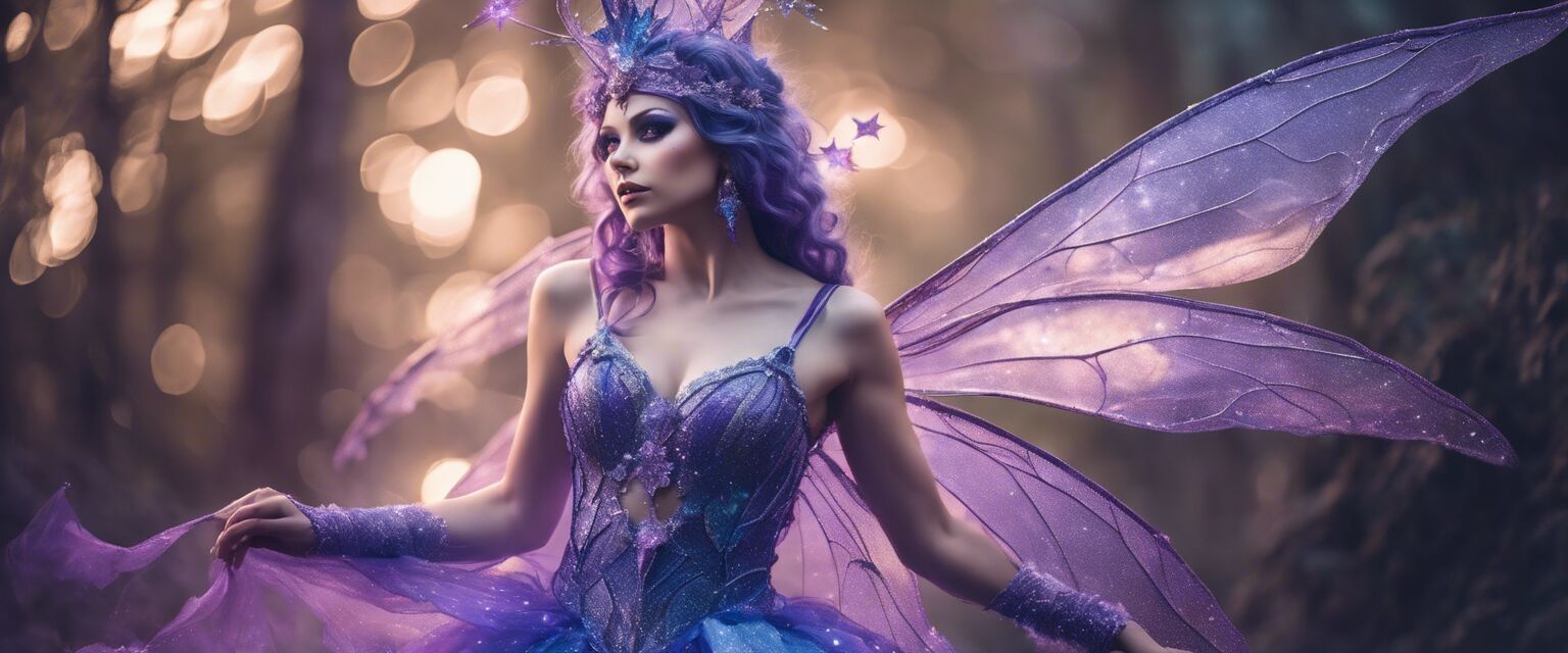 Magic fairy costume with sparkles